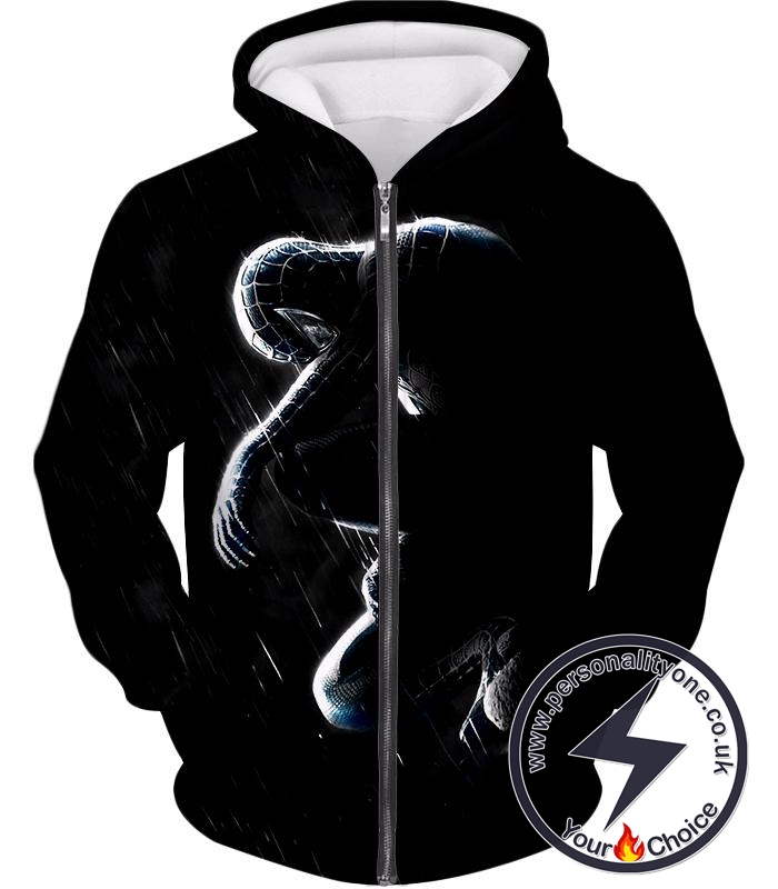 Incredible American Hero Spiderman Cool Action Zip Up Hoodie